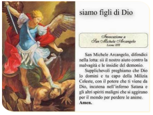 Preghiera della Novena a San Michele Arcangelo Patrono Dei Soldati