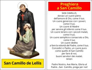 Preghiera della Novena di San Camillo De Lellis Patrono Degli Infermi