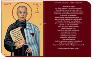 Preghiera della Novena di San Massimiliano Kolbe Patrono Dei Tossicodipendenti